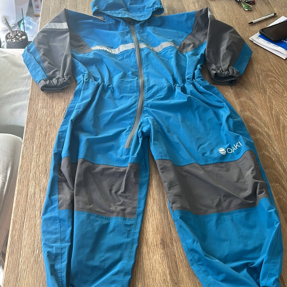 OAKI Kids Blue Rainsuit 4T